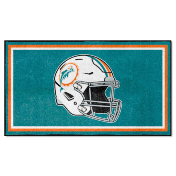 NFLV - Miami Dolphins 3x5 Rug  - Retro