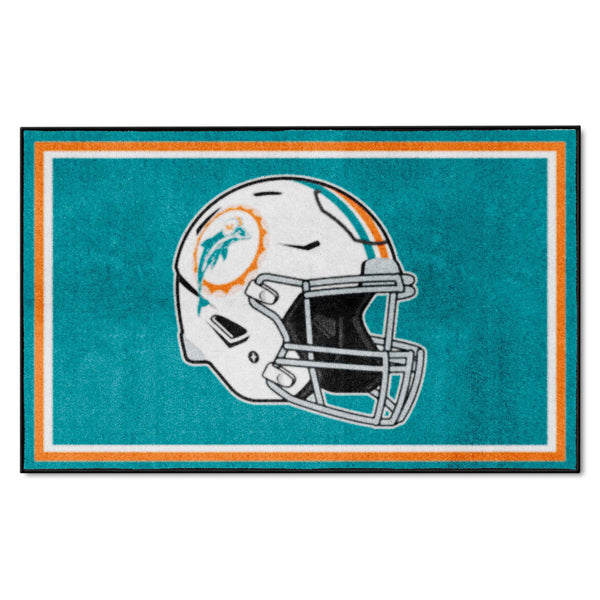 NFLV - Miami Dolphins 4x6 Rug - Retro