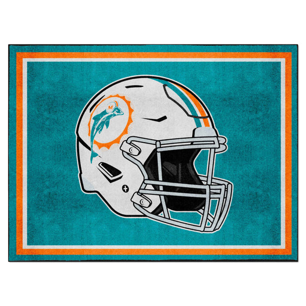 NFLV - Miami Dolphins 8x10 Rug  - Retro