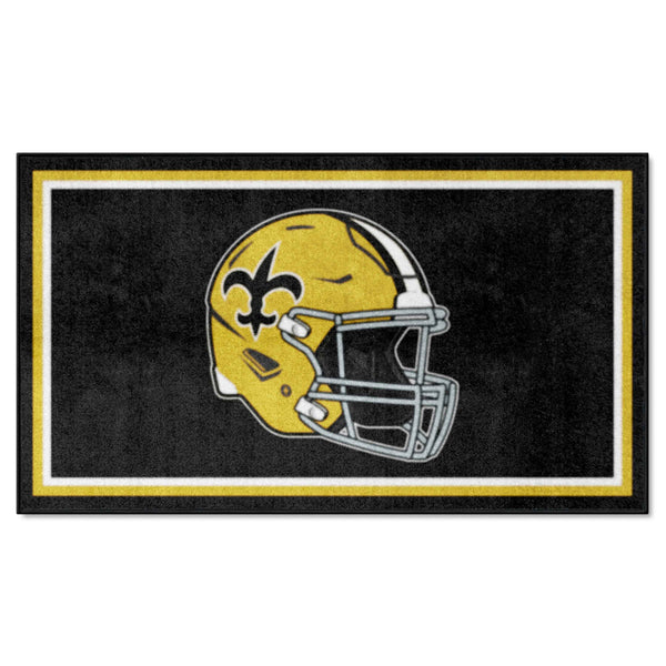 NFLV - New Orleans Saints 3x5 Rug  - Retro