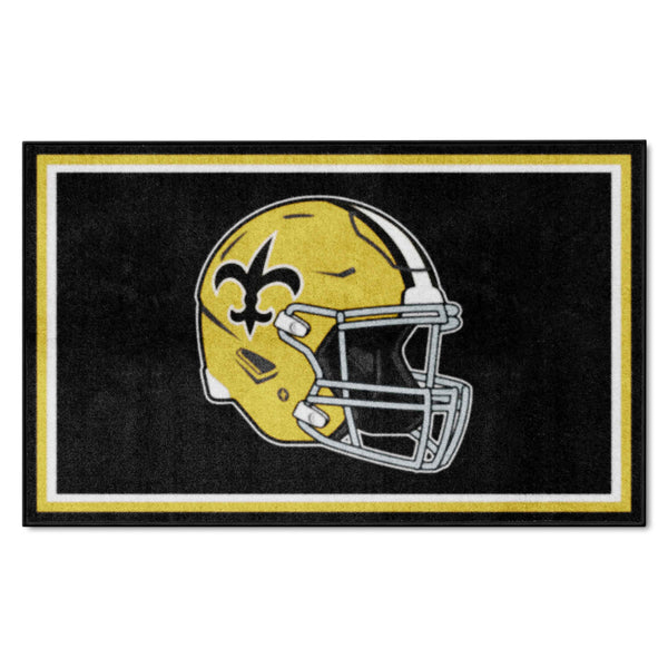 NFLV - New Orleans Saints 4x6 Rug - Retro