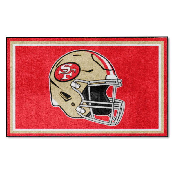 NFLV - San Francisco 49ers 4x6 Rug - Retro