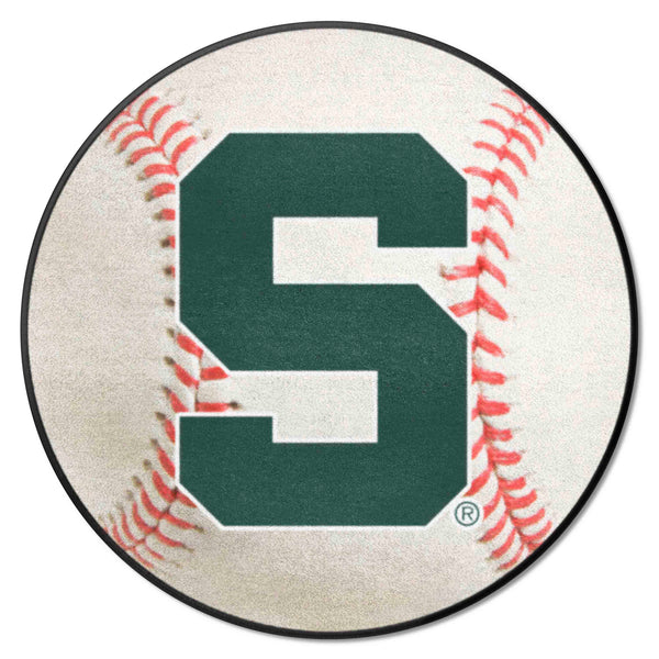 Michigan State University Baseball Mat with S Logo