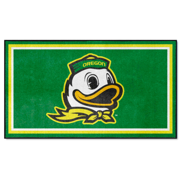 University of Oregon 3x5 Rug with Oregon Ducks Logo