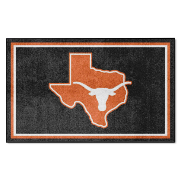 University of Texas 4x6 Rug with Longhorns Symbol Logo