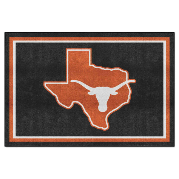 University of Texas 5x8 Rug with Longhorns Symbol Logo