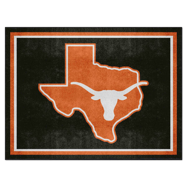 University of Texas 8x10 Rug with Longhorns Symbol Logo