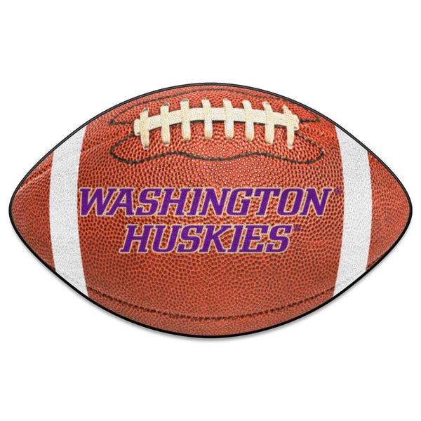 University of Washington Football Mat with Washington Huskies Logo