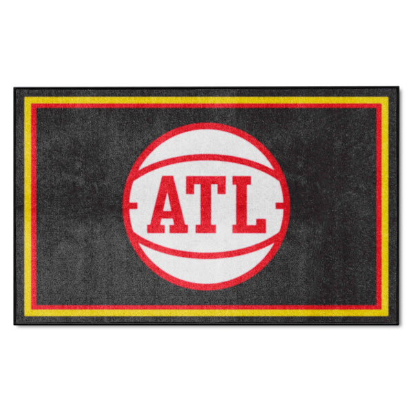 NBA - Atlanta Hawks 4x6 Rug with ATL Logo