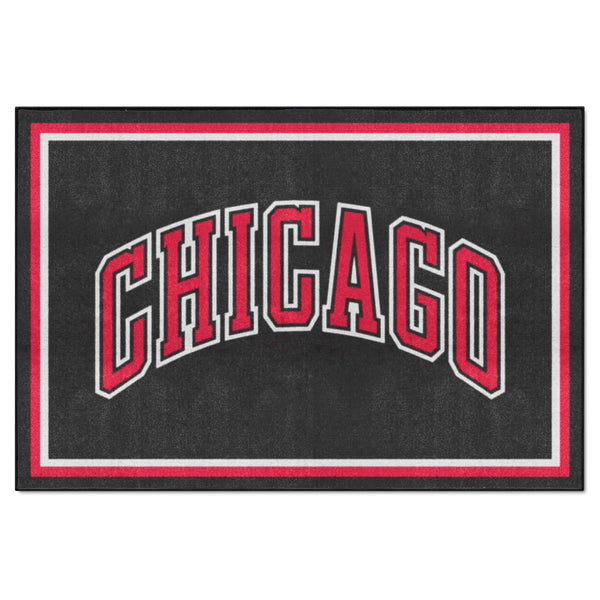 NBA - Chicago Bulls 5x8 Rug with Chicago Logo