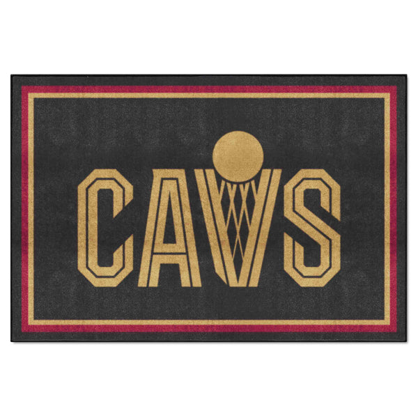 NBA - Cleveland Cavaliers 5x8 Rug with CAVS Logo