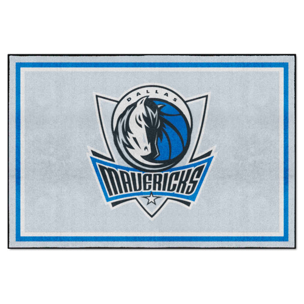 NBA - Dallas Mavericks 5x8 Rug with Mavericks Symbol Logo
