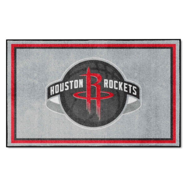 NBA - Houston Rockets 4x6 Rug with HR Symbol Logo