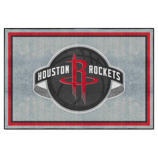 NBA - Houston Rockets 5x8 Rug with HR Symbol Logo