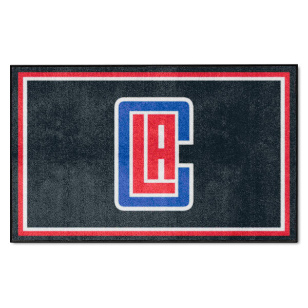 NBA - Los Angeles Clippers 4x6 Rug with LAC Symbol Logo