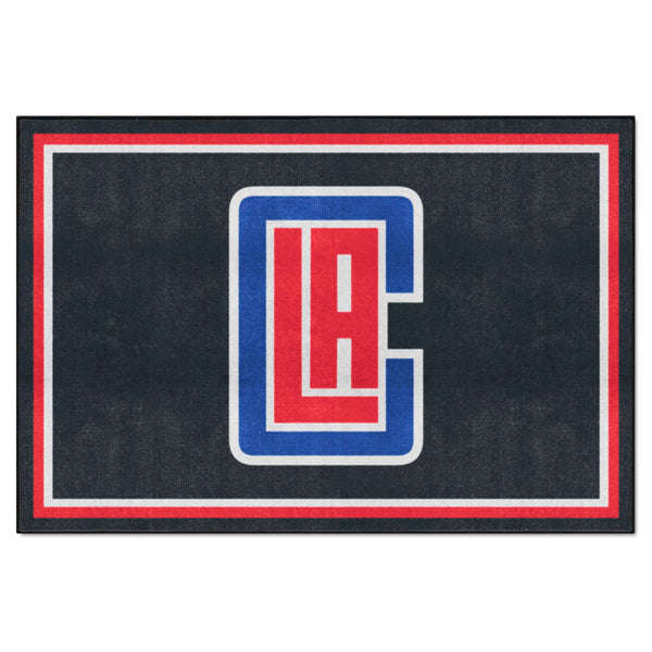 NBA - Los Angeles Clippers 5x8 Rug with LAC Symbol Logo