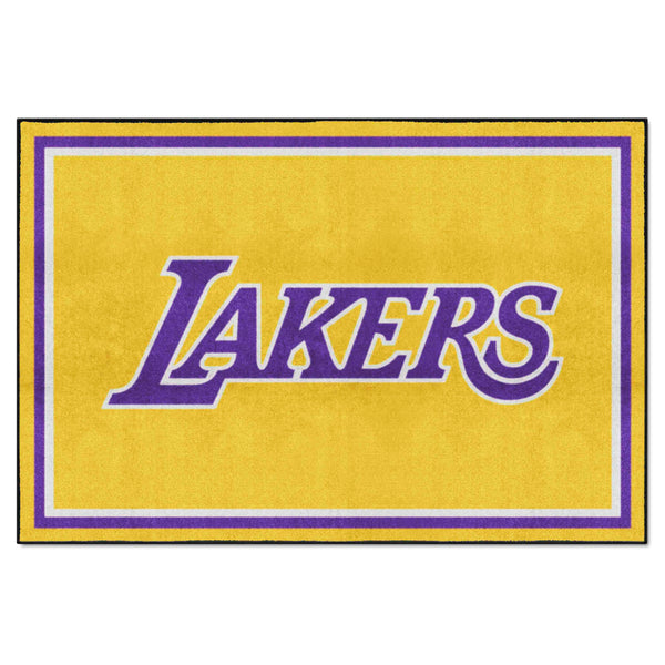 NBA - Los Angeles Lakers 5x8 Rug with Lakers Logo 