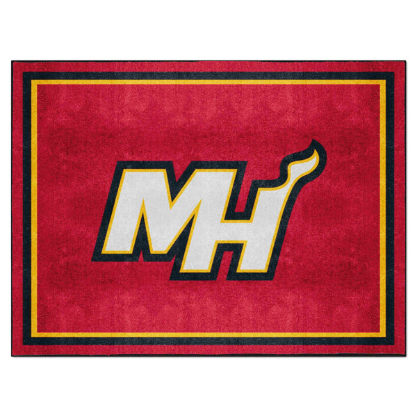 NBA - Miami Heat 8x10 Rug with MH Logo