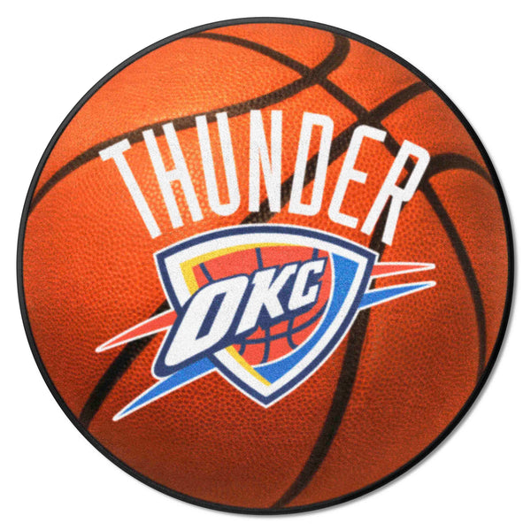 NBA - Oklahoma City Thunder Basketball Mat with Thunder Symbol Logo