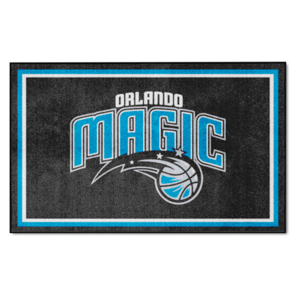NBA - Orlando Magic 4x6 Rug with Name & Symbol Logo