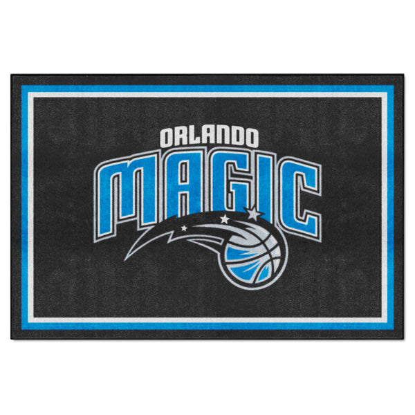 NBA - Orlando Magic 5x8 Rug with Name & Symbol Logo