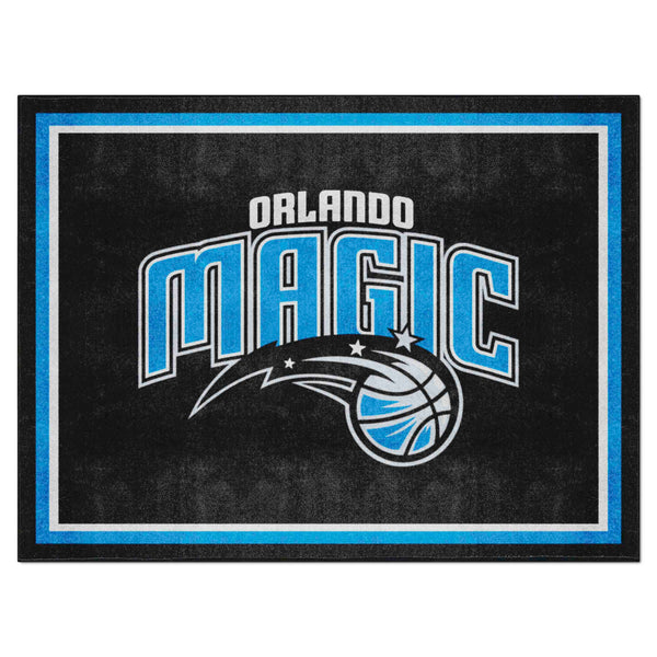 NBA - Orlando Magic 8x10 Rug with Name & Symbol Logo