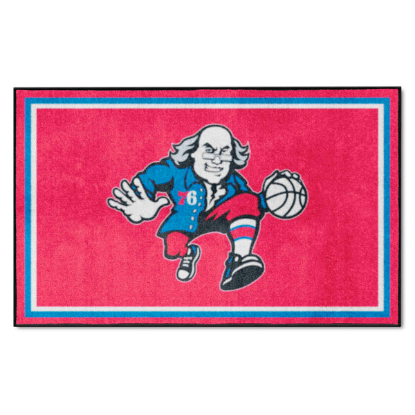 NBA - Philadelphia 76ers 4x6 Rug with 76 & Symbol Logo