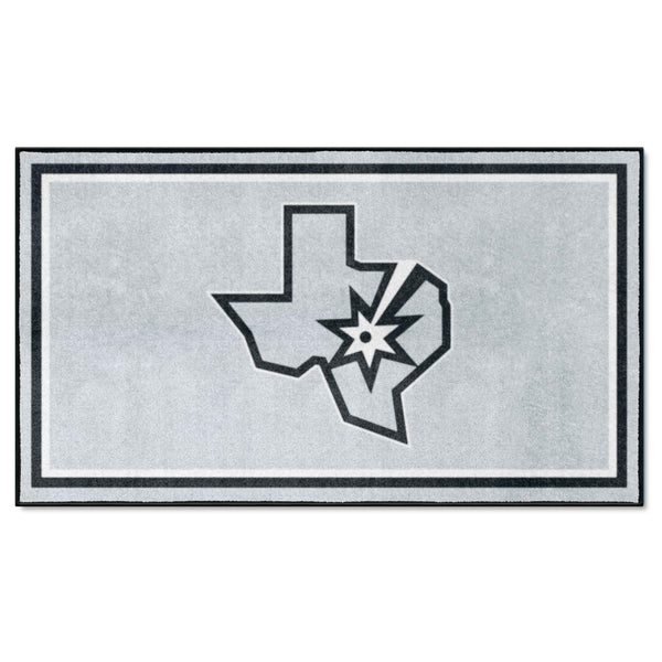 NBA - San Antonio Spurs 3x5 Rug with Symbol Logo