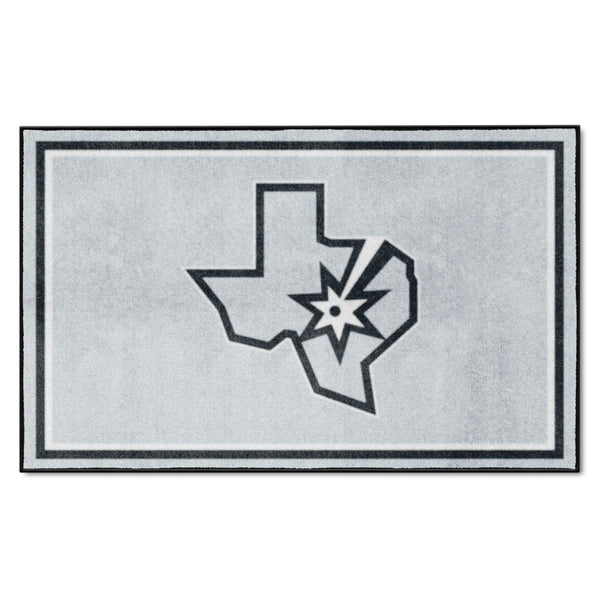 NBA - San Antonio Spurs 4x6 Rug with Symbol Logo
