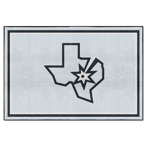 NBA - San Antonio Spurs 5x8 Rug with Symbol Logo