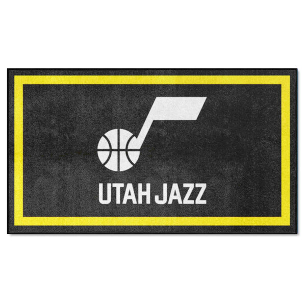 NBA - Utah Jazz 3x5 Rug with Name & Symbol Logo