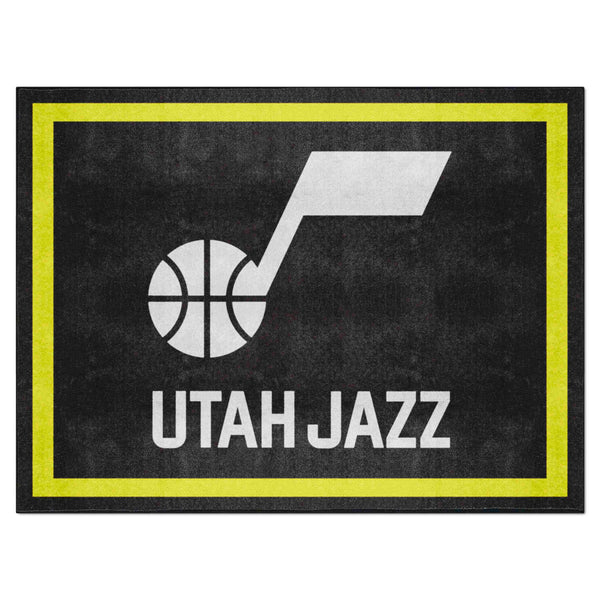 NBA - Utah Jazz 8x10 Rug with Name & Symbol Logo