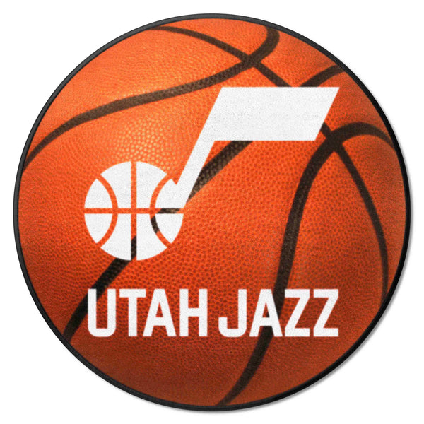 NBA - Utah Jazz Basketball Mat with Name & Symbol Logo