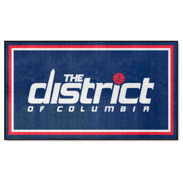 NBA - Washington Wizards 3x5 Rug with WW The District of Columbia Logo