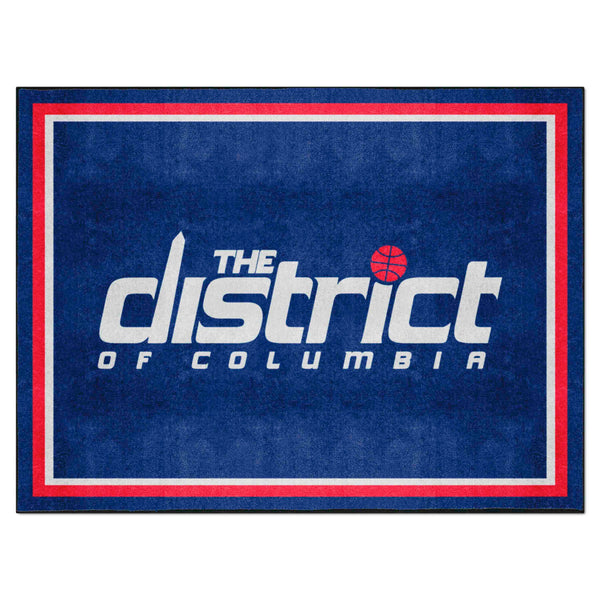 NBA - Washington Wizards 8x10 Rug with WW The District of Columbia Logo