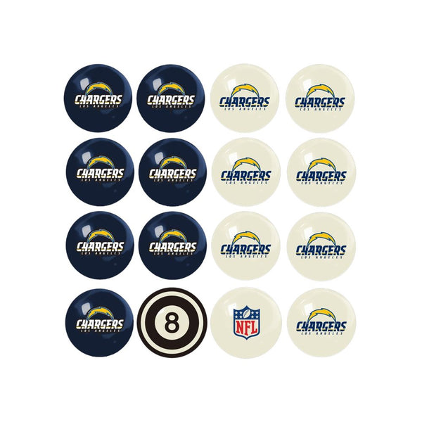 Los Angeles Chargers Home vs Away Billiard Ball Set