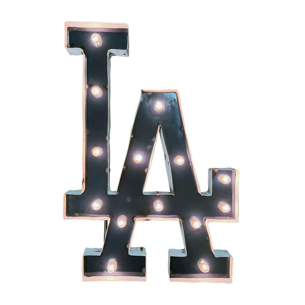 Los Angeles Dodgers Recycled Metal Logo Sign
