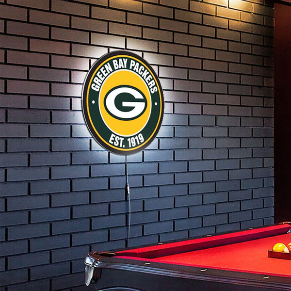 Green Bay Packers Establish Date LED Lighted Sign