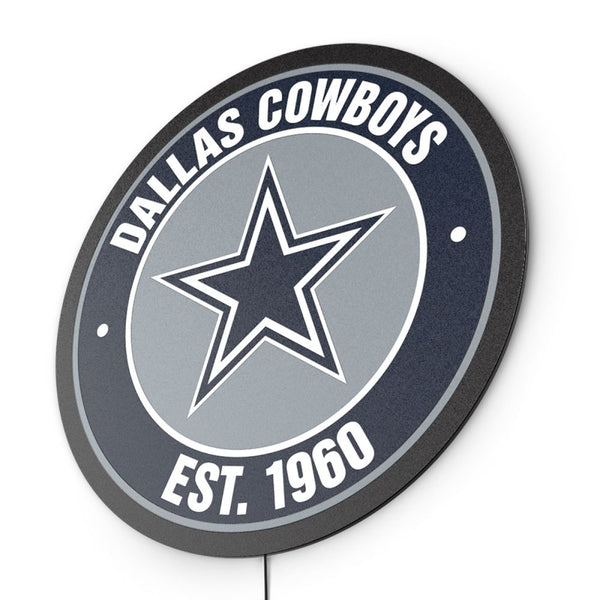 Dallas Cowboys Establish Date LED Lighted Sign
