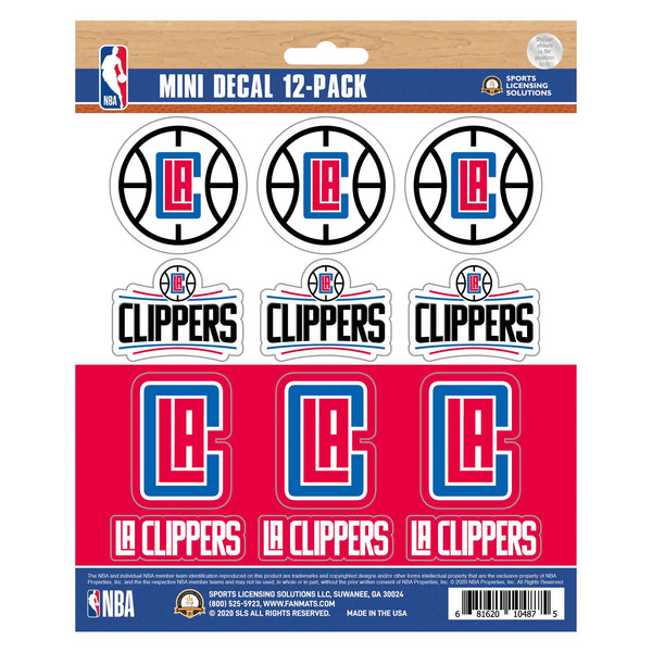 NBA - Los Angeles Clippers Mini Decal 12-pk