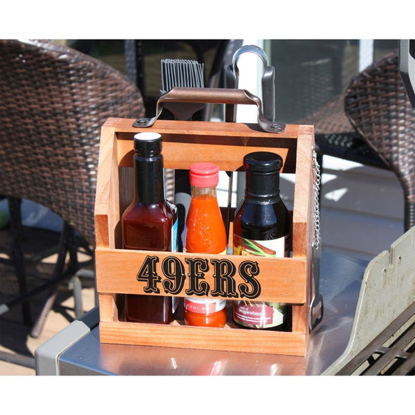 -Wood BBQ Caddy-True Sports Fan