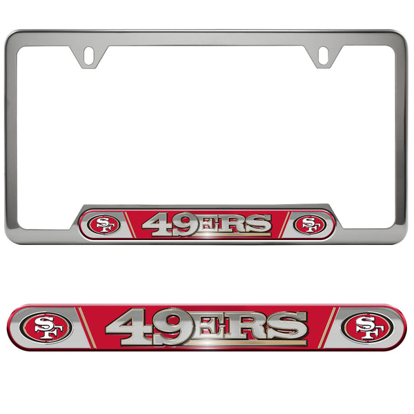 '-Embossed License Plate Frame-True Sports Fan