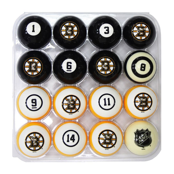 Boston Bruins Billiard Balls With Numbers