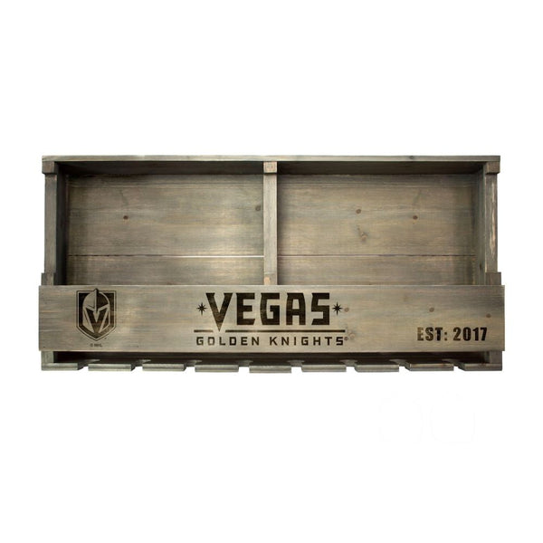 Vegas Golden Knights Reclaimed Wood Bar Shelf