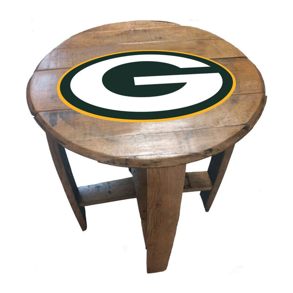 -Oak Barrel Table-True Sports Fan
