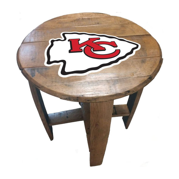 -Oak Barrel Table-True Sports Fan
