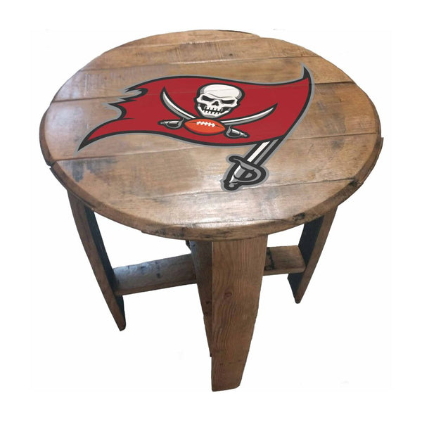 -Oak Barrel Table-True Sports Fan