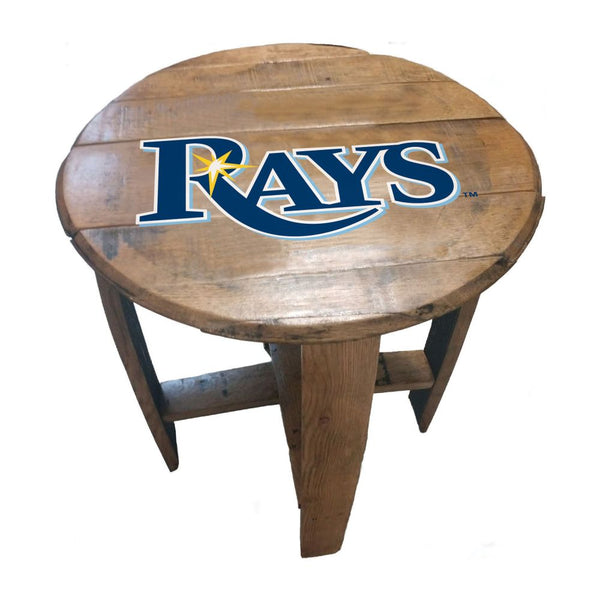 -Oak Barrel Table-True Sports Fan