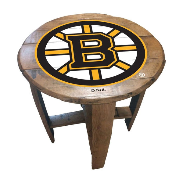-Oak Barrel Table-True Sports Fan