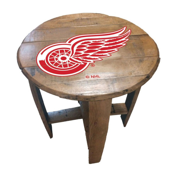 -Oak Barrel Table-True Sports Fan